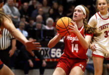 H.S. Basketball: Rematches highlight WVC championship games Hazleton Areas Kaitlyn Bindas takes a 3-pointer against Crestwood when the teams played Jan. 5. They meet for the WVC Tournament title at 3 p.m. Saturday at Hazleton Area. Fred Adams | Times Leader file photo