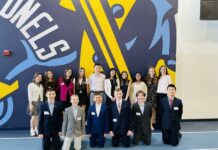 							                                Front row from left: Colton Kowalski, Gio Shulde, TJ Grego, Connor Cinoski, Bert Marcalus, Kai Hong. Back row from left: Ady Hischak, Ali Sartori, Eloise Basalyga, Sydney Millard, Brayden Antonello, Lilly Holtz, Katherine Ventra, Rachel Atwal, Annabelle Schillinger, Elizabeth Decowski. 					