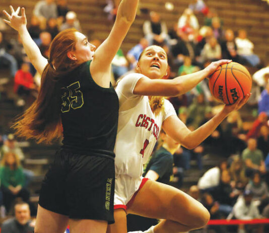							                                Crestwood forward Charlie Hiller looks to score as Archbishop Wood forward Colleen Besachio defends in the third quarter of Tuesdays PIAA Class 5A semifinal in Bethlehem.                                 Fred Adams | For Times Leader					