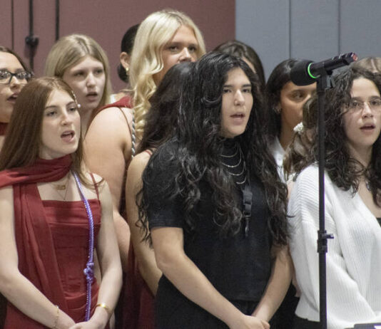 							                                The MMI Chorus sings during commencement.                                 Amber Jones | For Mountain Peaks					